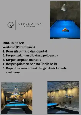 Dibutuhkan Waitress Perempuan