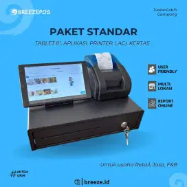 Paket Aplikasi & Mesin kasir Tablet 8 inch