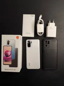 Redmi Note 10S 6/128GB Pabble White - Fullset - COD Jogja