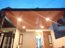 Kanopi alderon singel rangka+ 12 plapon PVC terpasanf