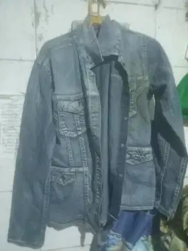 Jaket jeans jumbo pria dewasa L