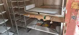 Meja dan rak untuk pakaian bahan stainless