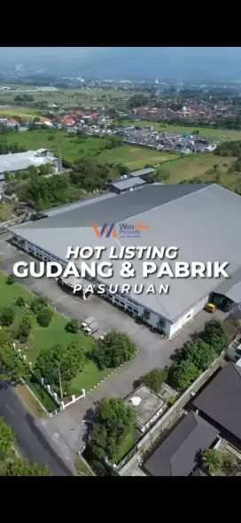 DIJUAL GUDANG DAN PABRIK DI JL KIDUL GUNUNG GANGSIR PASURUAN