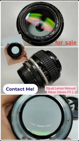 Dijual Lensa Nikon 50mm f 1.2 (for sony)