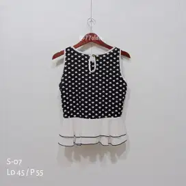 Baju / Atasan Wanita Polkadot Love s07