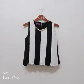 Baju / Atasan Wanita Black & White s11