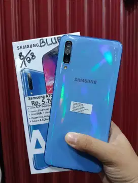 Samsung A70 (8/128GB) (Blue) No bongkar². Lengkap kotak