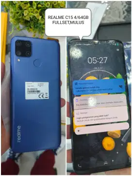 Realme c15 4/64GB MULUS FULLSET