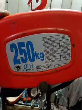 electric hoist chain elephant 250 kg