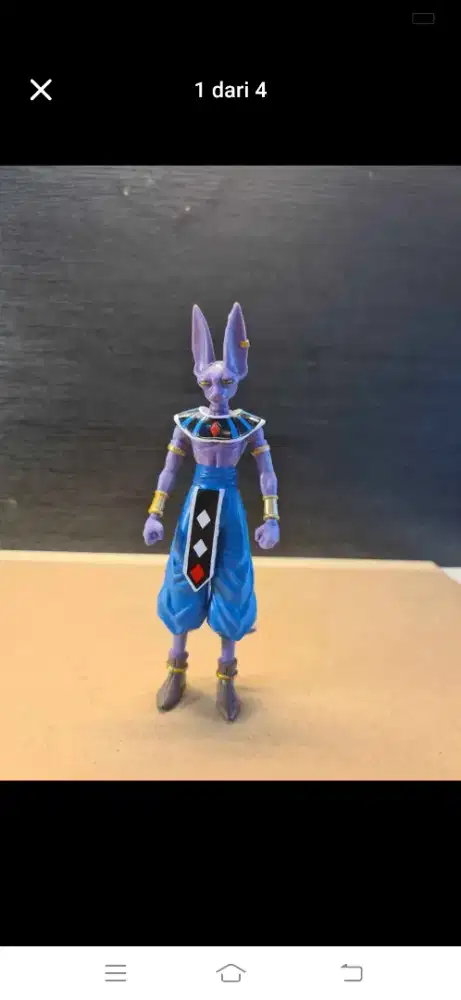 Mainan prelove action figure Dragon ball beerus size 17cm -+