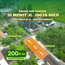 DIJUAL TANAH KAVLING SIAP BANGUN 200JUTAAN LEGALITAS READY