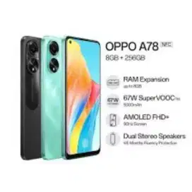 Handphone OPPo A78 5G.2nd lengkap.