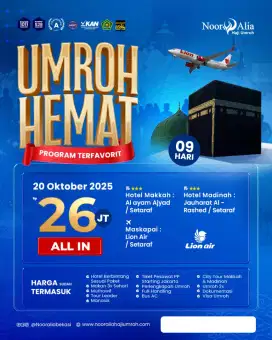 Berangkat Umroh dengan Pilihan Paket Terbaik dari Noor Alia Bekasi