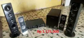 Speaker 5.1 Channel Home Theater Karaoke Bluetooth Amplifier Simbada