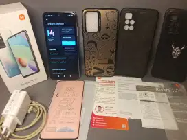 Xiaomi Redmi 10 Dualsim 4G RAM 4+1/64GB Lengkap Putih Banyak Bonus