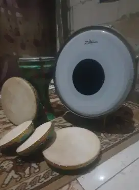 Hadroh zildjan ful set setandar isi 6 ukiran bagus harga bisa nego