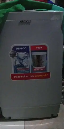 Mesin cuci 1 tabung otomatis pencuci dan pengering kapasitas 8kg