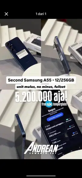 Second samsung A55 12/256 gb