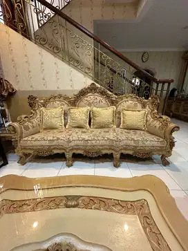 Set Kursi, Sofa 2 Seater, 3 Seater, Meja, Nakas Tamu Antik