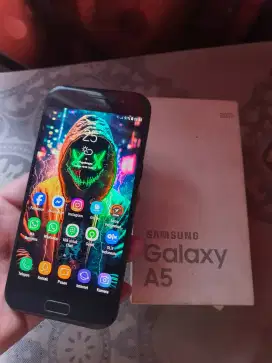 Dijual Samsung a5 2017 3/32 NFC Fullset Resmi SEIN Normal Siap pakai.