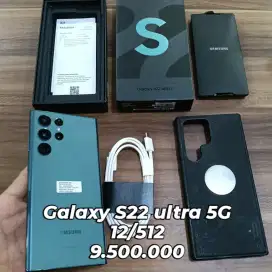 Samsung Galaxy S22 ultra 5G 12/512 seken lengkap dan murah