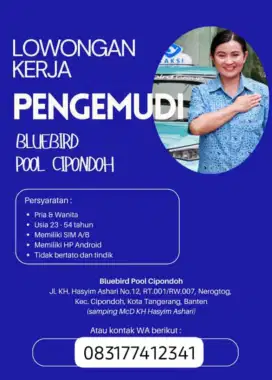 Lowongan driver taksi Gratis