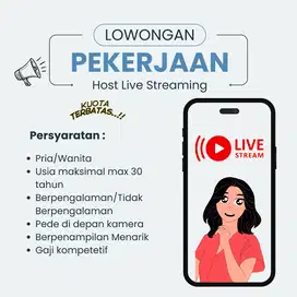 LOWONGAN KERJA , ADMIN , CONTEN CREATOR DLL