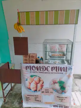 Booth portable/meja lipat/gerobak lipat