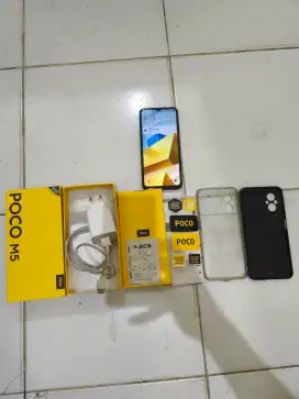 POCO M5 Black 4+3/64 Fullset segel Terawat