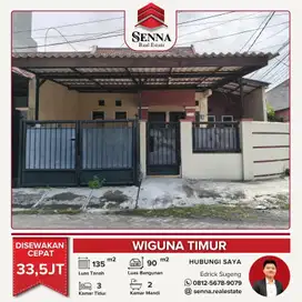 DISEWAKAN CEPAT BUTUH UANG RUMAH BAGUS SIAP HUNI WIGUNA TIMUR