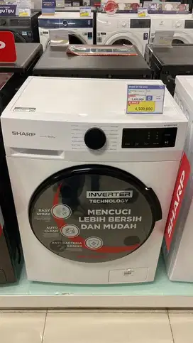 SHARP WM FRONT LOADING 8kg