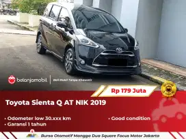[ LOW KM ] Toyota Sienta Q AT Hitam NIK 2019/2020