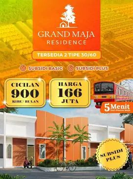 DIJUAL RUMAH MODERN CLUSTER SUBSIDI 90 MENIT DARI STATIUN TANAH ABANG