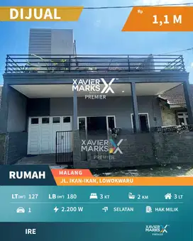 Dijual Rumah Semi Furnish Dekat UB di Lowokwaru Malang