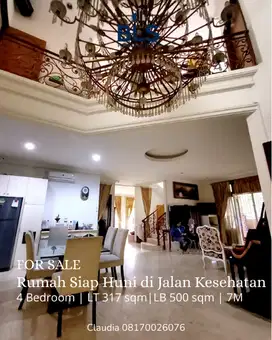 For SALE Rumah Siap Huni di Jalan Kesehatan Jakarta Selatan