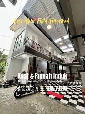 Kost Ekslusif 20 kamar dan rumah induk seturan dekat UPN