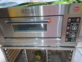 Oven Getra RFL-12SS 1 dek 2 tray + Kaki full stainless, konds prima .