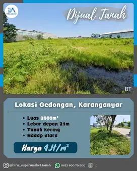 Tanah Lokasi Gedongan Karanganyar