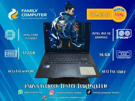 ASUS VIVOBOOK FLIP TOUCHSCREEN CORE I7 GEN11|16GB|SSD 512GB|INTEL IRIS