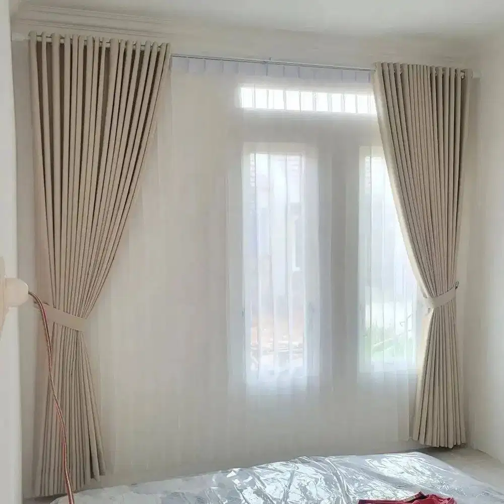 Jual & Pasang Gorden Vitrase Wallpaper Roller Blinds Korden Gordeng