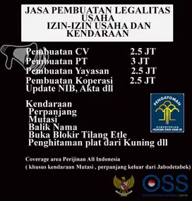 Biro Jasa Perizinan Usaha dan Kendaraan