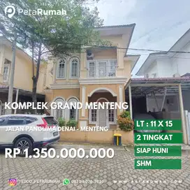 Rumah villa Komplek grand menteng siap huni jalan panglima denai
