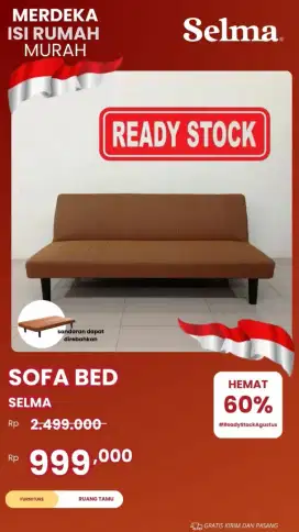 Hemat besar untuk gaya hidup praktis!
Sofa bed diskon 60%