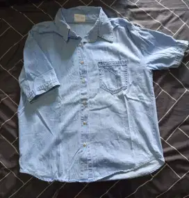Blue jeans blouse