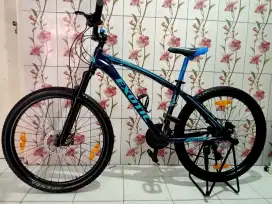 Sepeda MTB Frame Alloy,3X8 Speed,Rem Hidrolik,Mulus,Normal,Siap gowes.