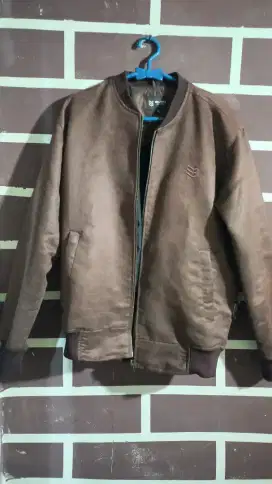 Jaket suede model clasic bomber