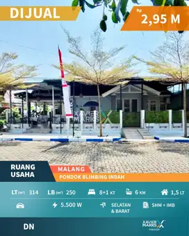 Ruang Usaha di Mainroad PBI Araya Blimbing Malang Cocok Segala Usaha