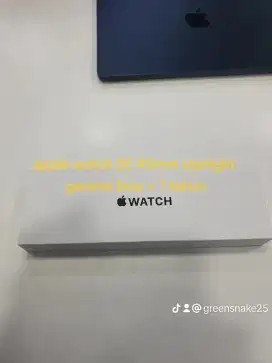apple watch SE (2024) 40mm starlight garansi ibox 1 tahun