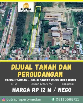 DIJUAL TANAH DAN BANGUNAN DAERAH TANDAM