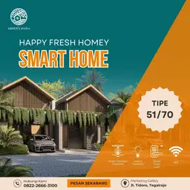 Rumah Salatiga : Smart Home 1 Lantai Tipe 51/70 Konsep Modern Tropis